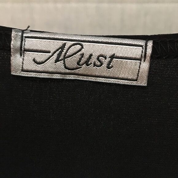 NLust Black Adorned short sleeve Blouse - Picture 3 of 4